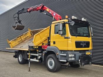TGM 18.250 4x4 BB / CRANE + 3 SIDE TIPPER