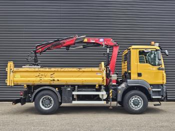 TGM 18.250 4x4 BB / CRANE + 3 SIDE TIPPER