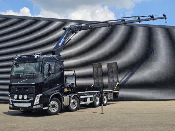 FH540 8X4 / HMF 28TM KRAN / CRANE / OPRIJ- MACHINETRANSPORT