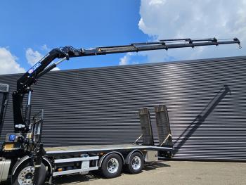 FH540 8X4 / HMF 28TM KRAN / CRANE / OPRIJ- MACHINETRANSPORT