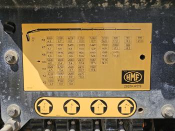 FH540 8X4 / HMF 28TM KRAN / CRANE / OPRIJ- MACHINETRANSPORT