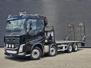 FH540 8X4 / HMF 28TM KRAN / CRANE / OPRIJ- MACHINETRANSPORT