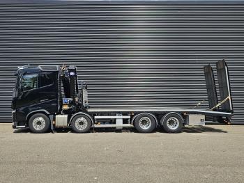 FH540 8X4 / HMF 28TM KRAN / CRANE / OPRIJ- MACHINETRANSPORT