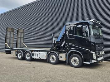 FH540 8X4 / HMF 28TM KRAN / CRANE / OPRIJ- MACHINETRANSPORT